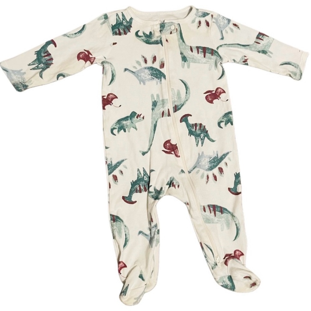 Carter's 6 Months Baby Boy Bundle of 2 - “Dinosaur” Sleeper and “Reptile” Romper - Picture 2 of 8
